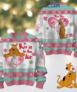 Scooby doo I Ruv You Love In The Air 2025 Ugly Sweater