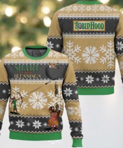Share Your Blessings Disney Robin Hood Ugly Christmas Sweater Share Your Blessings Disney Robin Hood Ugly Christmas Sweater