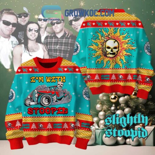 Slightly Stoopid I’m With Stoopid Be Merry Christmas Ugly Sweater