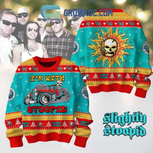 Slightly Stoopid I’m With Stoopid Be Merry Christmas Ugly Sweater
