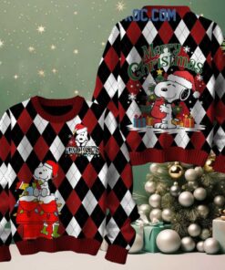 Snoopy Happy Peanuts Christmas Be Merry Ugly Sweater