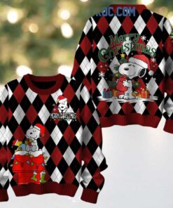 Snoopy Happy Peanuts Christmas Be Merry Ugly Sweater