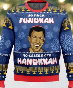 So Much Funukah Adam Sandler Ugly Christmas Sweater
