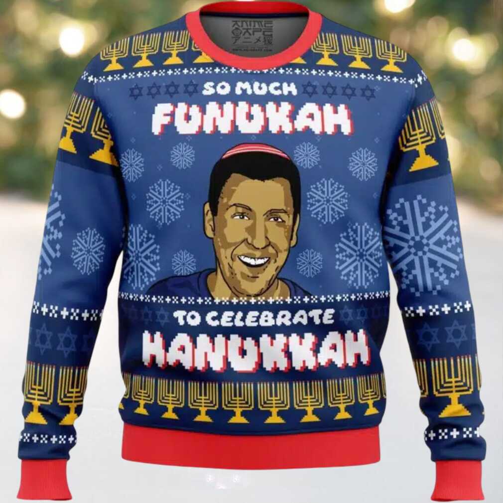 So Much Funukah Adam Sandler Ugly Christmas Sweater So Much Funukah Adam Sandler Ugly Christmas Sweater