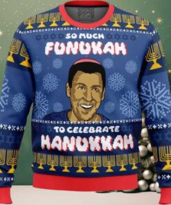So Much Funukah Adam Sandler Ugly Christmas Sweater