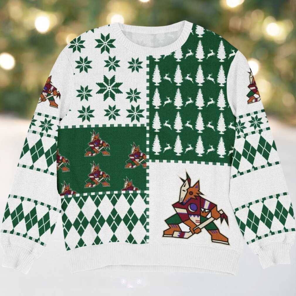 Special Release Arizona Coyotes NHL Ugly Sweater All Over Prints Christmas Season HONHL180924SW25, hoodie, sweater, long sleeve and tank top Arizona Coyotes Ugly Christmas Sweater Front