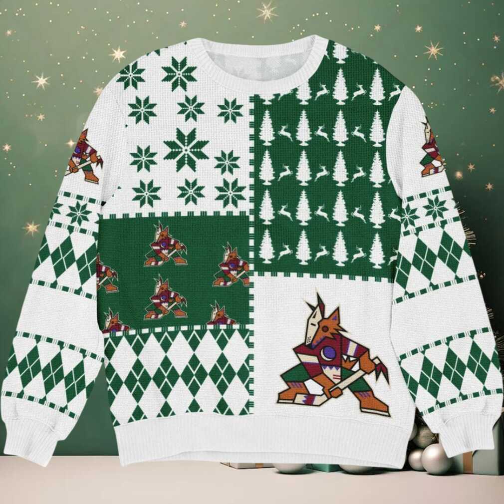 Special Release Arizona Coyotes NHL Ugly Sweater All Over Prints Christmas Season HONHL180924SW25, hoodie, sweater, long sleeve and tank top Arizona Coyotes Ugly Christmas Sweater Back