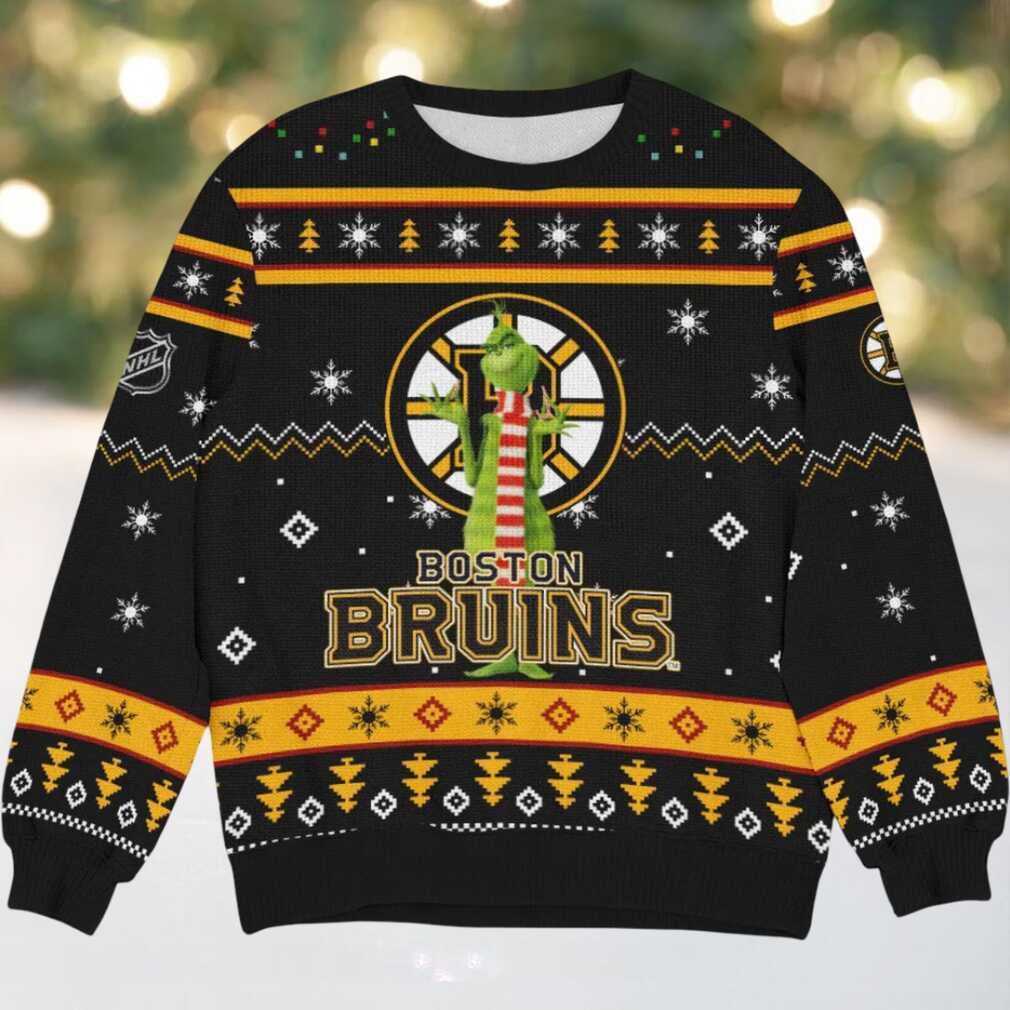 Special Release Boston Bruins NHL Ugly Sweater All Over Prints Christmas Season HONHL170924SW01BB, hoodie, sweater, long sleeve and tank top Special Release Boston Bruins NHL Ugly Sweater All Over Prints Christmas Season HONHL170924SW01BB front view
