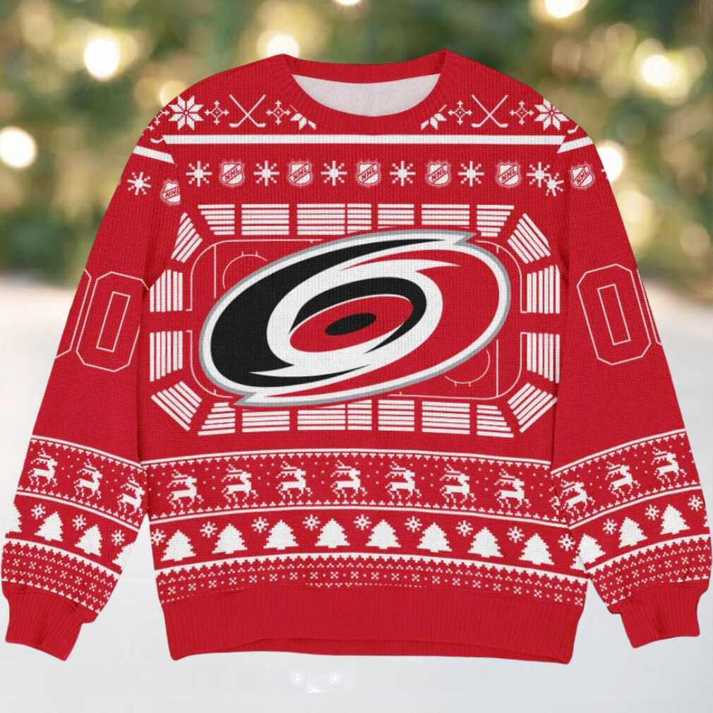 Special Release Carolina Hurricanes NHL Ugly Sweater All Over Prints Christmas S, hoodie, sweater, long sleeve and tank top Carolina Hurricanes NHL Ugly Christmas Sweater Front