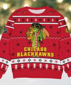 Special Release Chicago Blackhawks NHL Ugly Sweater All Over Prints Christmas S