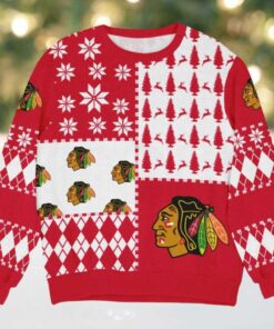 Special Release Chicago Blackhawks NHL Ugly Sweater All Over Prints Christmas Season HONHL180924SW18 Special Release Chicago Blackhawks NHL Ugly Sweater All Over Prints Christmas Season HONHL180924SW18