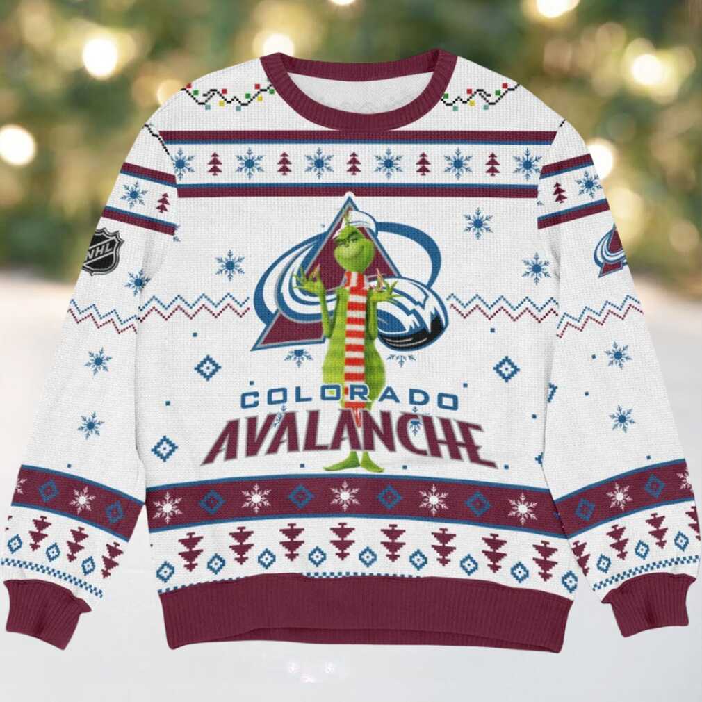 Special Release Colorado Avalanche NHL Ugly Sweater All Over Prints Christmas S, hoodie, sweater, long sleeve and tank top Colorado Avalanche Ugly Christmas Sweater Front