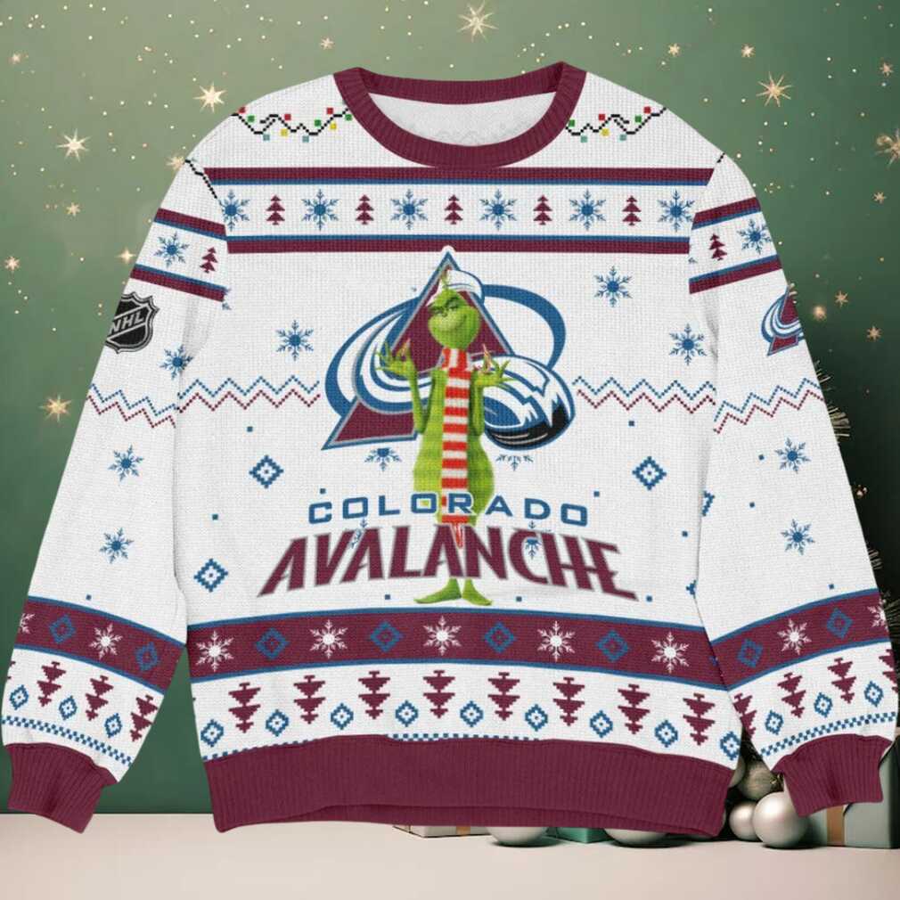 Special Release Colorado Avalanche NHL Ugly Sweater All Over Prints Christmas S, hoodie, sweater, long sleeve and tank top Colorado Avalanche Ugly Christmas Sweater Back