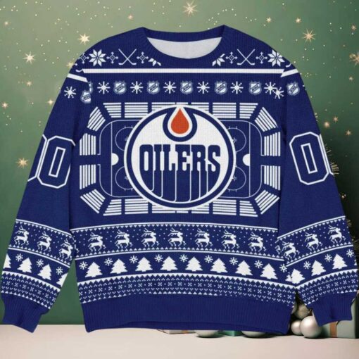 Special Release Edmonton Oilers NHL Ugly Sweater All Over Prints Christmas