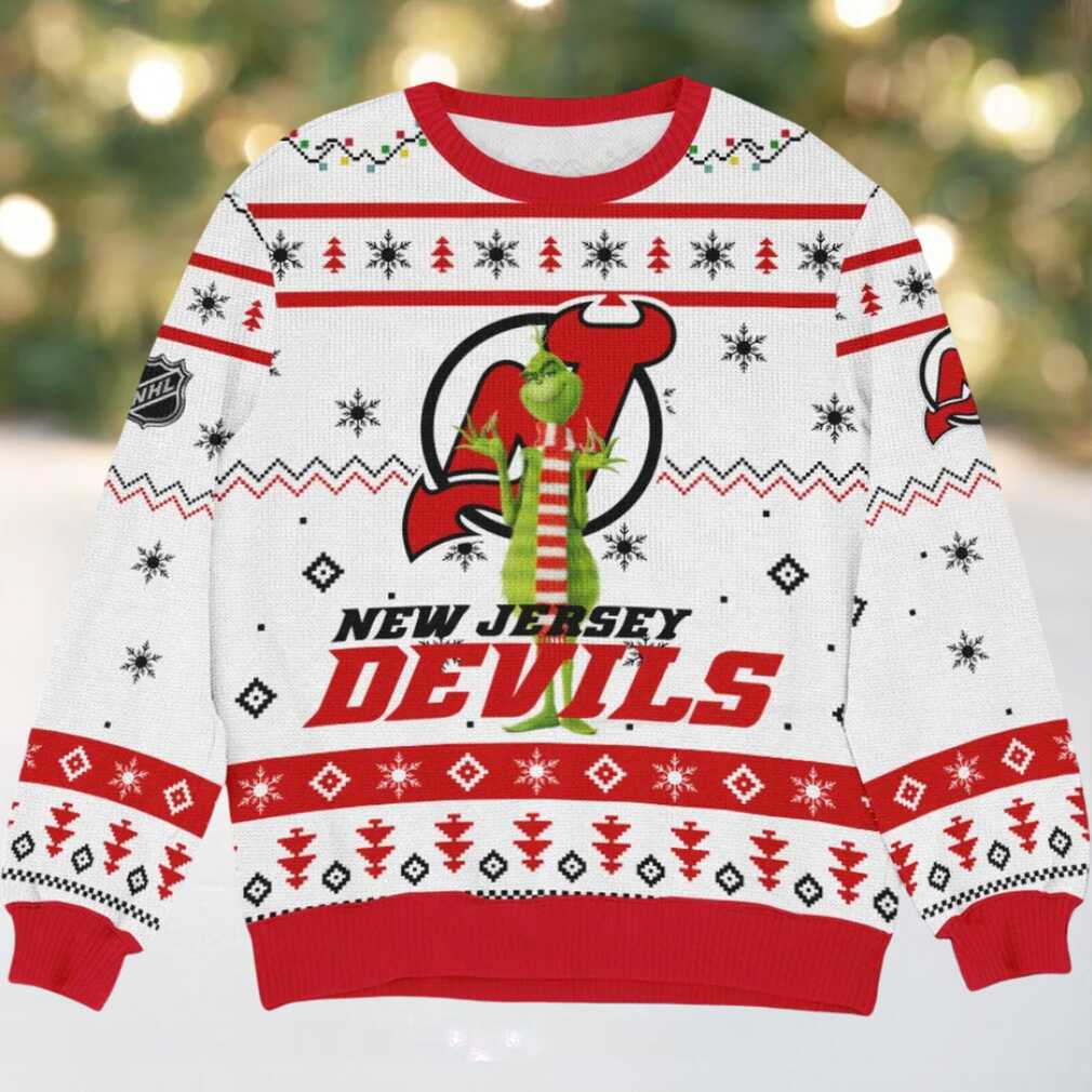 Special Release New Jersey Devils NHL Ugly Sweater All Over Prints Christmas Se, hoodie, sweater, long sleeve and tank top Special Release New Jersey Devils NHL Ugly Sweater All Over Prints Christmas Se front view