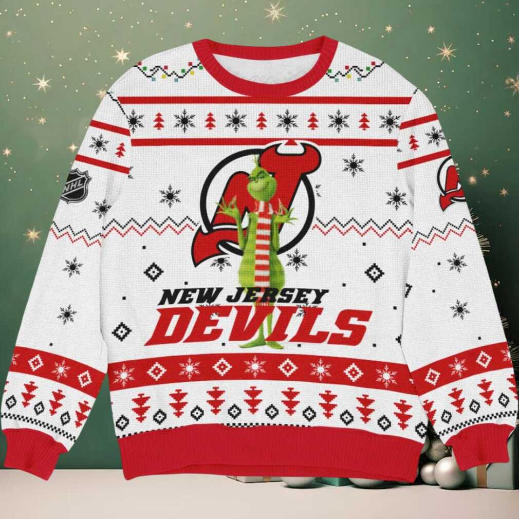 Special Release New Jersey Devils NHL Ugly Sweater All Over Prints Christmas Se, hoodie, sweater, long sleeve and tank top Special Release New Jersey Devils NHL Ugly Sweater All Over Prints Christmas Se detail view