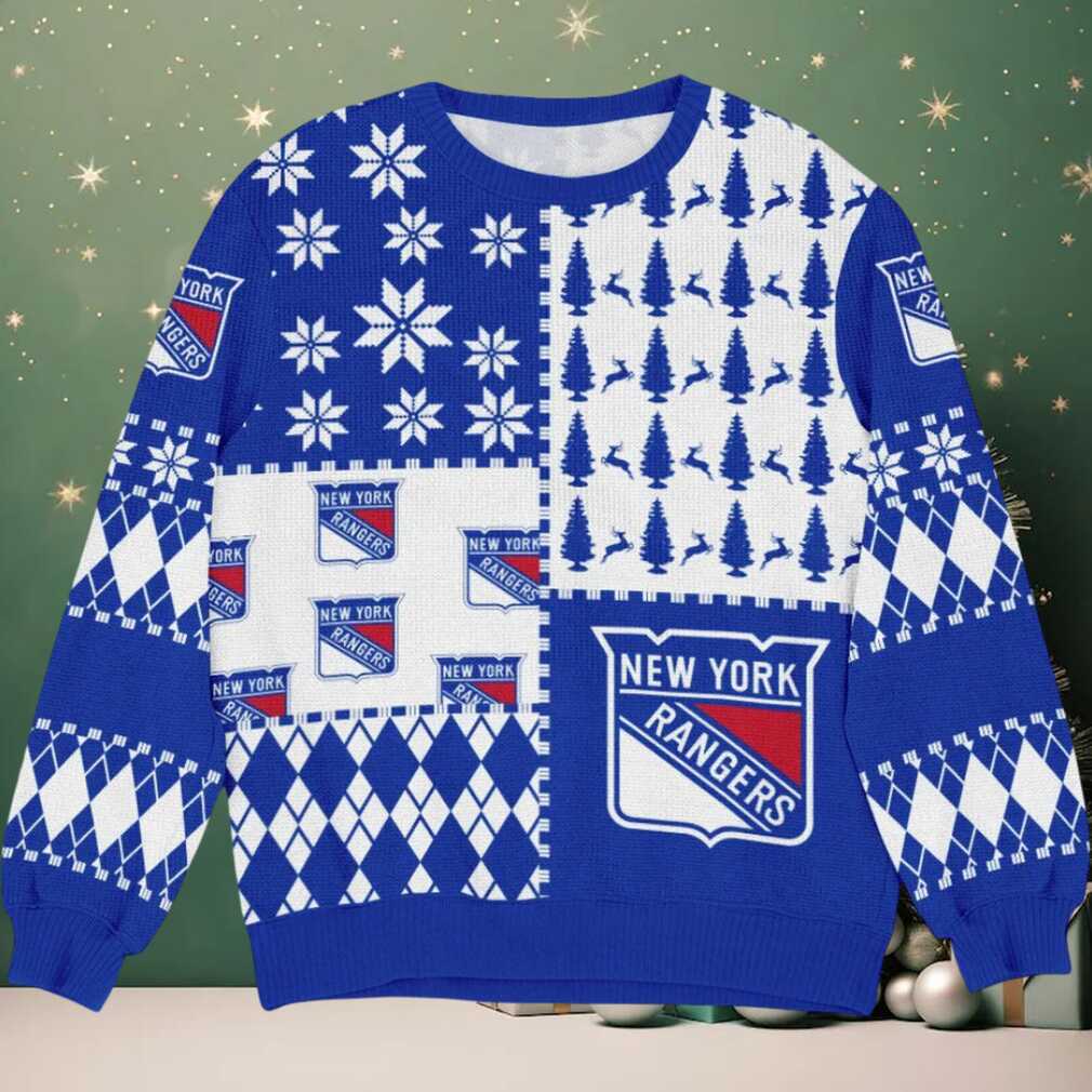 Special Release New York Rangers NHL Ugly Sweater All Over Prints Christmas Season HONHL180924SW13, hoodie, sweater, long sleeve and tank top New York Rangers Ugly Christmas Sweater Back