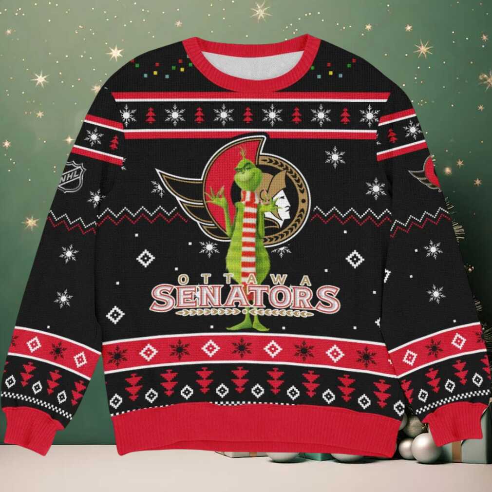 Special Release Ottawa Senators NHL Ugly Sweater All Over Prints Christmas Season HONHL170924SW06OS, hoodie, sweater, long sleeve and tank top Ottawa Senators Ugly Christmas Sweater fan wearing