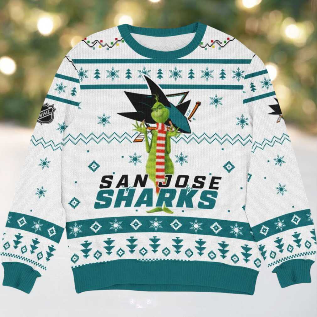 Special Release San Jose Sharks NHL Ugly Sweater All Over Prints Christmas Se, hoodie, sweater, long sleeve and tank top San Jose Sharks NHL Ugly Christmas Sweater with all-over print design