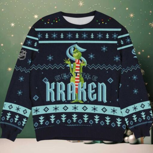 Special Release Seattle Kraken NHL Ugly Sweater All Over Prints Christmas S