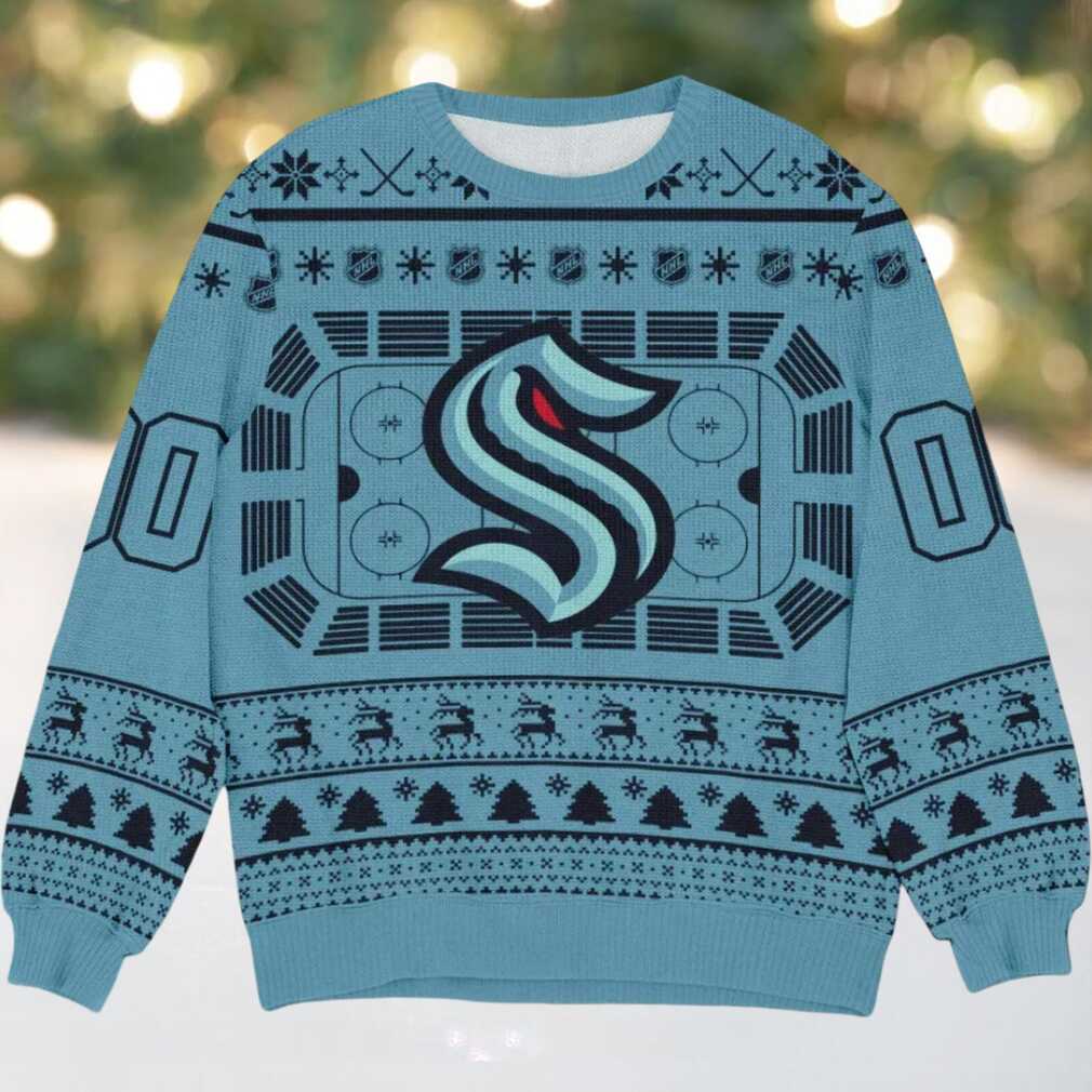 Special Release Seattle Kraken NHL Ugly Sweater All Over Prints Christmas, hoodie, sweater, long sleeve and tank top Special Release Seattle Kraken NHL Ugly Sweater Design