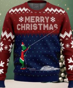 Stealing Christmas Dr. Seuss Grinch Ugly Christmas Sweater