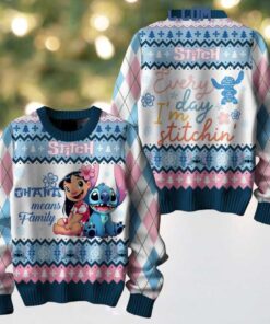 Stitch Ohana Means Family Let’s Stitch Christmas Ugly Sweater