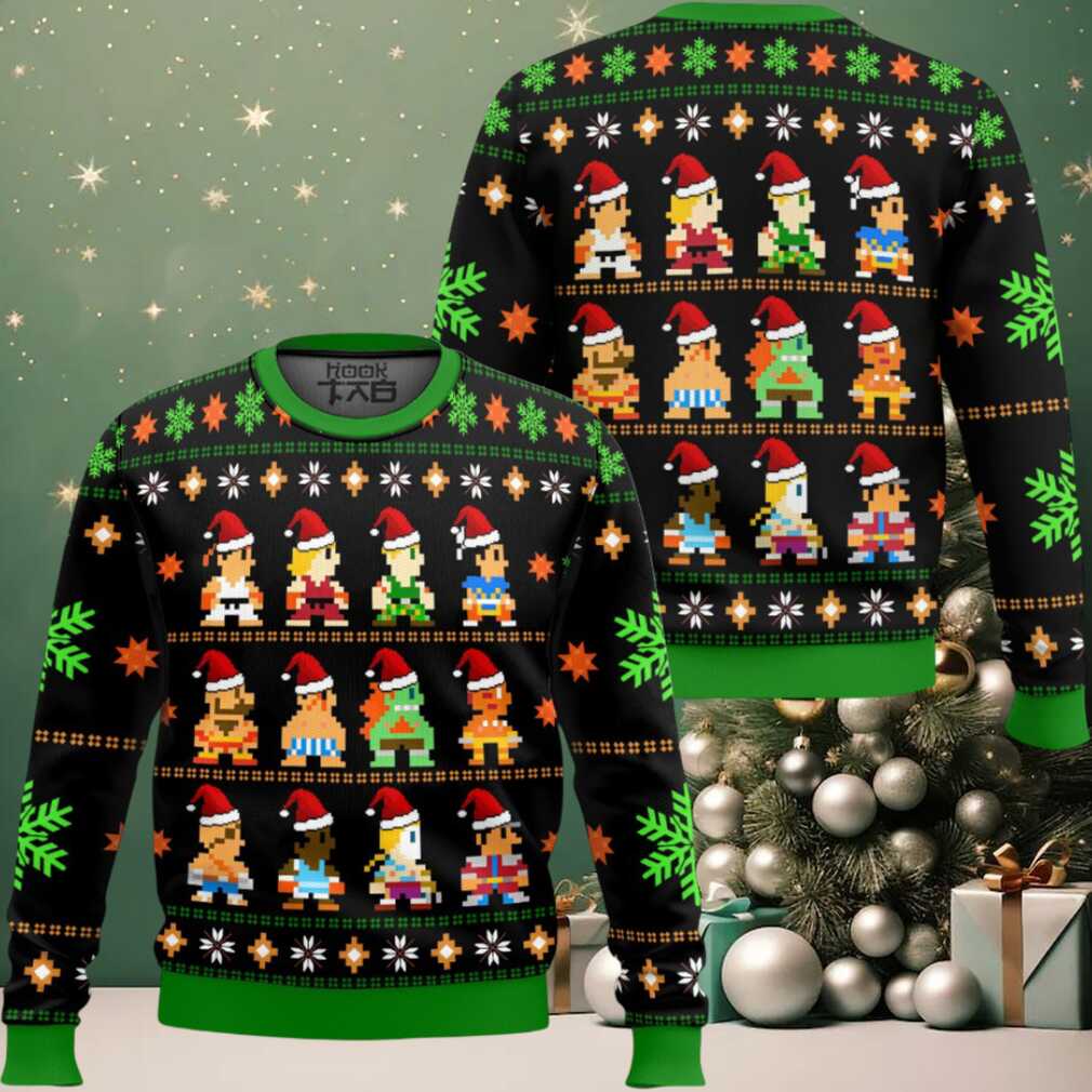 Street Fighter Classic Collection Ugly Christmas Sweater Street Fighter Classic Collection Ugly Christmas Sweater