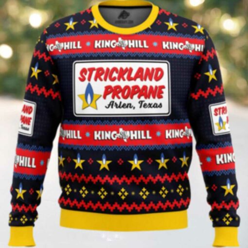 Strickland Propane Arlen Texas King of The Hill Ugly Christmas Sweater