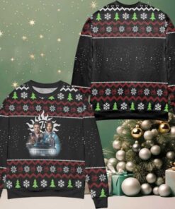 Supernatural The Movie Snowflake Ugly Christmas Sweater Black