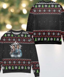 Supernatural The Movie Snowflake Ugly Christmas Sweater Black