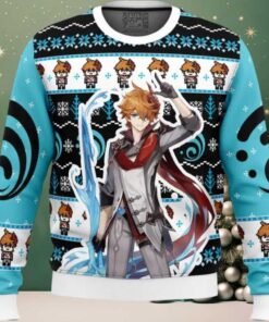 Tartaglia Childe Genshin Impact Ugly Christmas Sweater