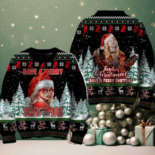 Taylor Swift Taylor’s Christmas Is Merry And Cheerful 2024 Ugly Sweater
