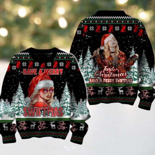 Taylor Swift Taylor’s Christmas Is Merry And Cheerful 2024 Ugly Sweater