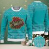 Black Ugly Christmas Sweater with White Snowflake Pattern Featuring Chivas Regal 12 Whisky Design
