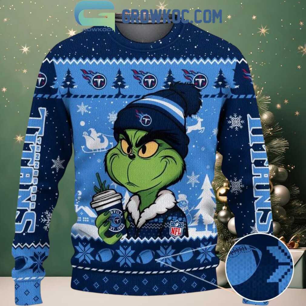 Tennessee Titans Grinch Stolen Christmas 2025 Grinchmas Ugly Sweater Tennessee Titans Grinch Stolen Christmas 2025 Grinchmas Ugly Sweater