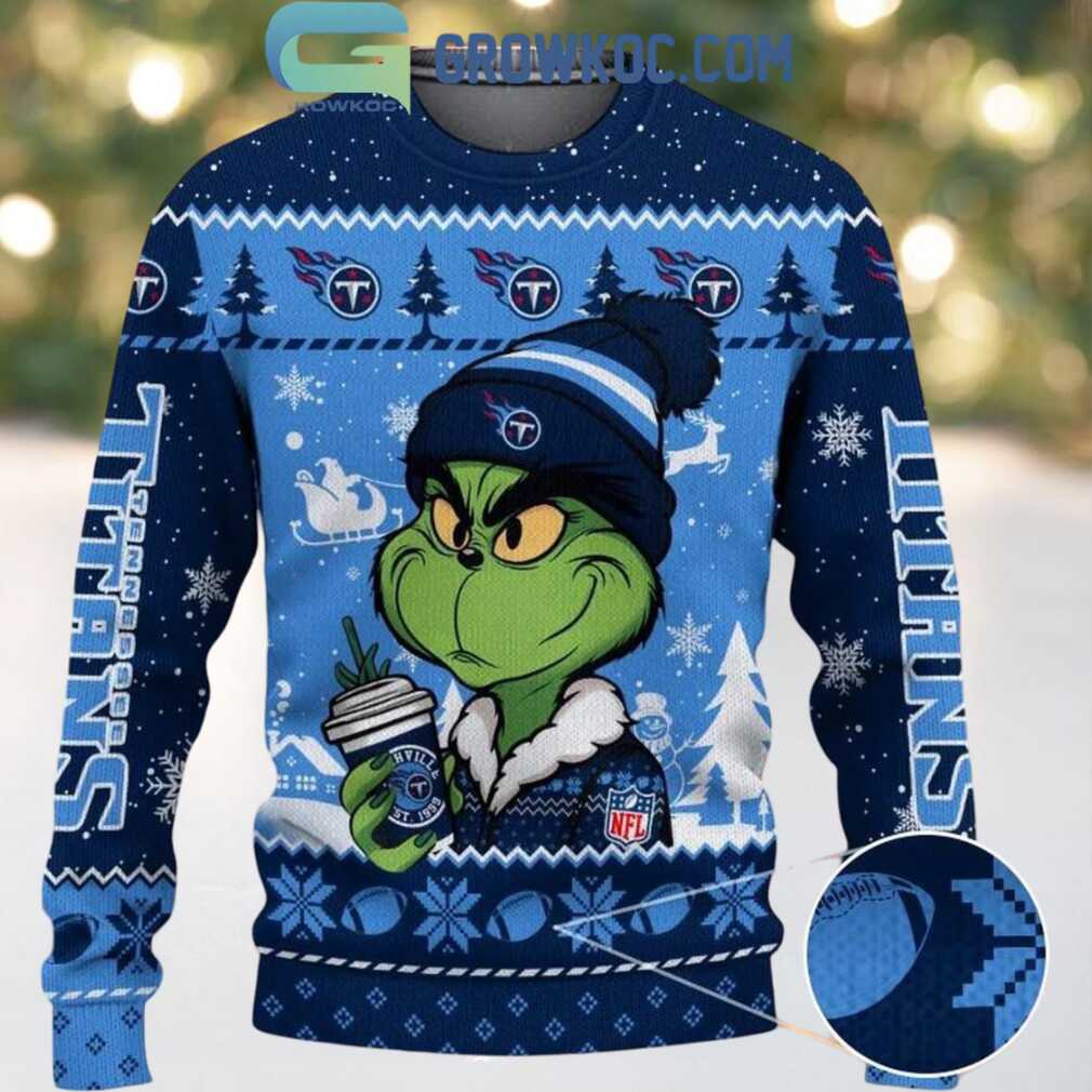 Tennessee Titans Grinch Stolen Christmas 2025 Grinchmas Ugly Sweater Tennessee Titans Grinch Stolen Christmas 2025 Grinchmas Ugly Sweater