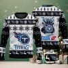 Black Snowflake & Gift Pattern Merry Chrithmith Santa Hat Mike Tyson Ugly Christmas Sweater