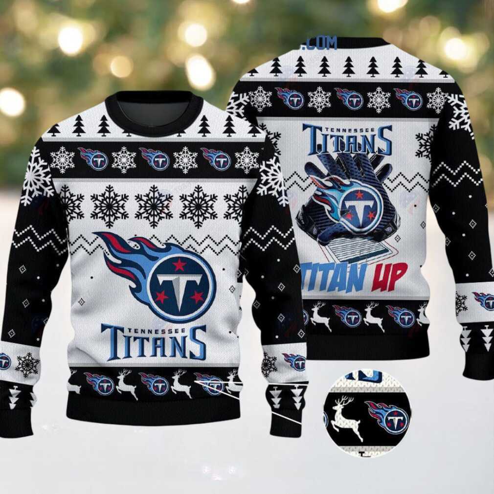 Tennessee Titans Titan Up Christmas Ugly Sweater Tennessee Titans Titan Up Christmas Ugly Sweater