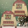 Natural Light Snowflakes Pattern Ugly Christmas Sweater Blue