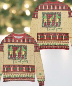 Thats It Im Not Going Grinch Disney Plaid Pattern Ugly Christmas Sweater
