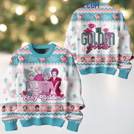 The Golden Girls Stay Golden Merry 2024 Christmas Ugly Sweater
