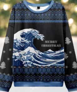The Great Wave Japanese Ugly Christmas Sweater