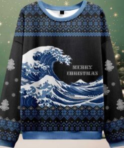 The Great Wave Japanese Ugly Christmas Sweater
