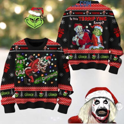 The Grinch Is This Terrifying Everyday Merry 2024 Christmas Ugly Sweater
