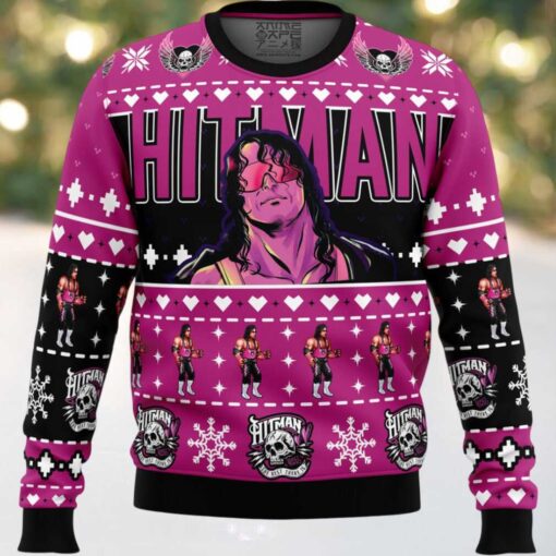 The Hitman Bret Hart Wrestler Ugly Christmas Sweater