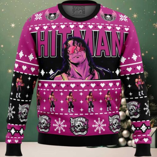 The Hitman Bret Hart Wrestler Ugly Christmas Sweater