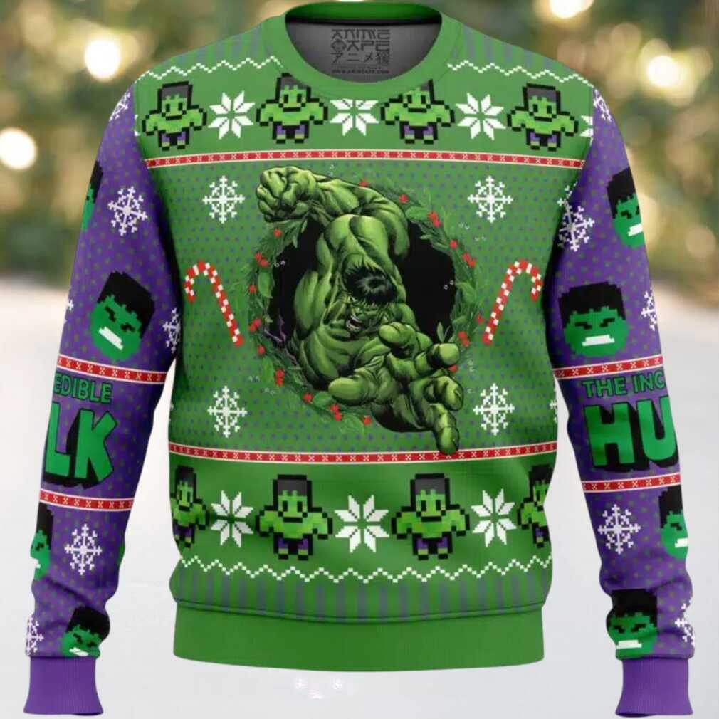 The Incredible Hulk Ugly Christmas Sweater The Incredible Hulk Ugly Christmas Sweater