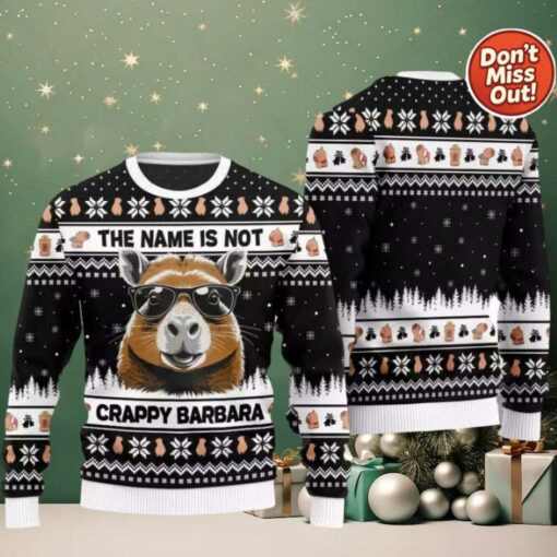 The Name Is Not Crappy Barbara Ugly Christmas Sweater