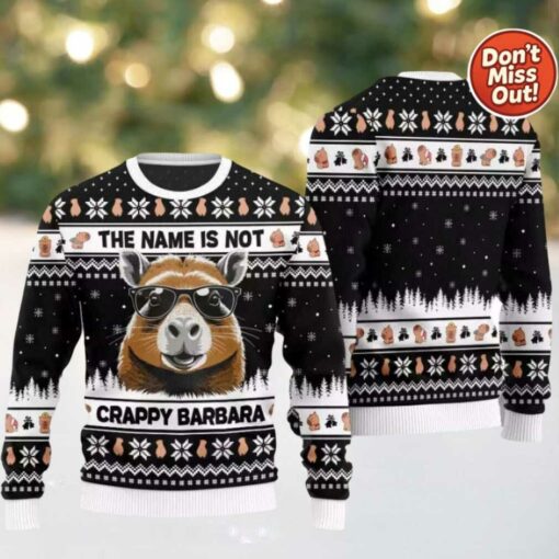 The Name Is Not Crappy Barbara Ugly Christmas Sweater